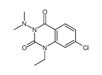2,4(1H,3H)-Quinazolinedione, 7-chloro-3-(dimethylamino)-1-ethyl-结构式