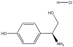 (S)-4-(1-Amino-2-hydroxyethyl)phenol hydrochloride structure