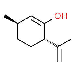 1-Cyclohexen-1-ol, 3-methyl-6-(1-methylethenyl)-, (3R,6S)-rel- (9CI)结构式
