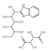 1-(1H-benzoimidazol-2-yl)hexane-1,2,3,4,5,6-hexol; 2,3-dihydroxybutanedioic acid结构式