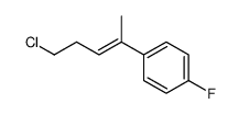 1-(4-chloro-1-methyl-1-butenyl)-4-fluorobenzene结构式