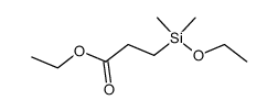 ethyl 3-(ethoxydimethylsilyl)propanoate Structure