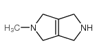 (9CI)-1,2,3,4,5,6-六氢-2-甲基-吡咯并[3,4-c]吡咯结构式