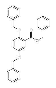 benzyl 2,5-bis(phenylmethoxy)benzoate Structure