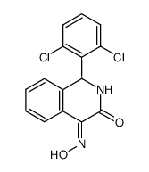 1-(2,6-Dichloro-phenyl)-1,2-dihydro-isoquinoline-3,4-dione 4-oxime结构式