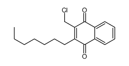 2-(chloromethyl)-3-heptylnaphthalene-1,4-dione Structure