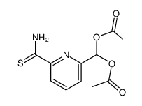 6-(diacetoxymethyl)pyridine-2-carbothioamide Structure