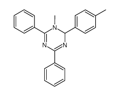 1-methyl-2-(4-methylphenyl)-4,6-diphenyl-1,2-dihydro-s-triazine结构式