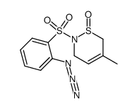 2-(2-azidobenzenesulfonyl)-3,6-dihydro-5-methyl-1,2-thiazine 1-oxide结构式