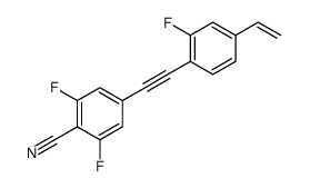 4-[2-(4-ethenyl-2-fluorophenyl)ethynyl]-2,6-difluorobenzonitrile结构式