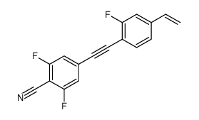 4-[2-(4-ethenyl-2-fluorophenyl)ethynyl]-2,6-difluorobenzonitrile Structure