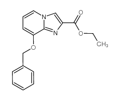 8-(苄氧基)咪唑并[1,2-a]吡啶-2-甲酸乙酯结构式