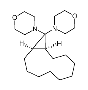 12,12-dimorpholino-cis-bicyclo[9.1.0]dodecane结构式