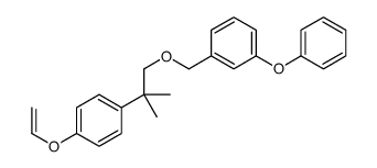 1-ethenoxy-4-[2-methyl-1-[(3-phenoxyphenyl)methoxy]propan-2-yl]benzene结构式