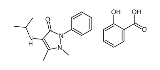 salicylic acid, compound with 1,2-dihydro-4-(isopropylamino)-1,5-dimethyl-2-phenyl-3H-pyrazol-3-one (1:1) Structure