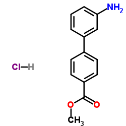 3'-AMINO-BIPHENYL-4-CARBOXYLIC ACID METHYL ESTER HCL结构式