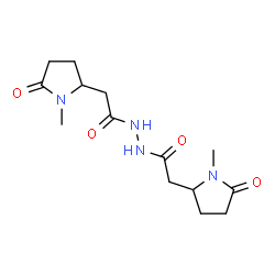 bis[1-methyl-5-oxopyrrolidine-2-aceto]hydrazide结构式