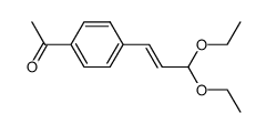 1-(4-(3,3-diethoxyprop-1-en-1-yl)phenyl)ethan-1-one结构式