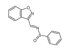 3-phenylsulphinyliminomethyl-1,2-benzisoxazole结构式
