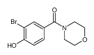 (3-bromo-4-hydroxyphenyl)-morpholin-4-ylmethanone结构式