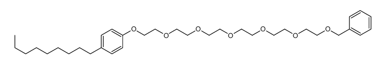 1-nonyl-4-[2-[2-[2-[2-[2-(2-phenylmethoxyethoxy)ethoxy]ethoxy]ethoxy]ethoxy]ethoxy]benzene结构式