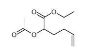 ethyl 2-acetyloxyhex-5-enoate结构式