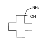 1-Aminomethyl-cyclododecanol-(1) Structure