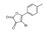 4-bromo-5-(4-methylphenyl)furan-2,3-dione结构式