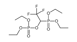 (1-diethoxyphosphoryl-2,2,2-trifluoroethyl) diethyl phosphate Structure