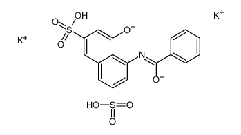 dipotassium 4-(benzoylamino)-5-hydroxynaphthalene-2,7-disulphonate picture