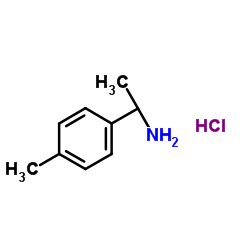 (S)-(-)-1-(4-Methylphenyl)ethylamine hydrochloride结构式