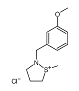 N-m-methoxybenzyl-S-methylisothiazolidinium chloride Structure