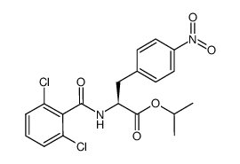 Nα-(2,6-dichlorobenzoyl)-4-nitro-L-phenylalanine isopropyl ester Structure