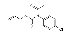 N-acetyl-N'-allyl-N-(4-chloro-phenyl)-thiourea结构式