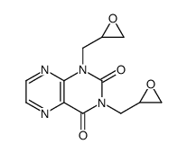 1,3-bis(oxiran-2-ylmethyl)pteridine-2,4-dione Structure