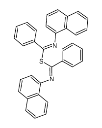 N-[1]naphthyl-benzimidic acid-thioanhydride结构式