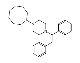 1-cyclooctyl-4-(1,2-diphenylethyl)piperazine Structure