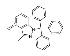 3-methyl-1-trityl-1H-pyrazolo[4,3-b]pyridine 4-oxide结构式