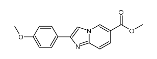 METHYL 2-(4-METHOXYPHENYL)IMIDAZO[1,2-A]PYRIDINE-6-CARBOXYLATE Structure