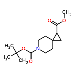 6-O-tert-butyl 2-O-methyl 6-azaspiro[2.5]octane-2,6-dicarboxylate结构式