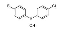 (4-chlorophenyl)-(4-fluorophenyl)borinic acid Structure