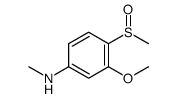 3-methoxy-N-methyl-4-methylsulfinylaniline结构式