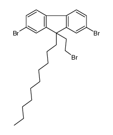 2,7-dibromo-9-(2-bromoethyl)-9-decylfluorene Structure