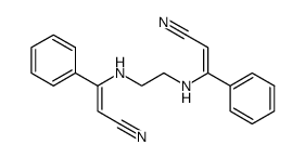 4,7-diaza-3,8-diphenyldeca-2,8-diene-1,10-dinitrile结构式