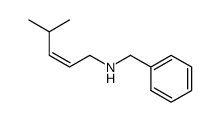 Benzyl-((Z)-4-methyl-pent-2-enyl)-amine结构式