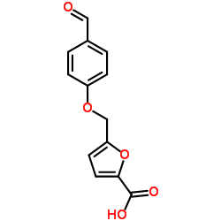 5-[(4-Formylphenoxy)methyl]-2-furoic acid structure