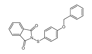 2-(4-phenylmethoxyphenyl)sulfanylisoindole-1,3-dione结构式