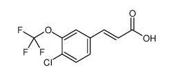 2-Propenoic acid, 3-[4-chloro-3-(trifluoromethoxy)phenyl]结构式