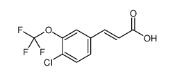 2-Propenoic acid, 3-[4-chloro-3-(trifluoromethoxy)phenyl] structure