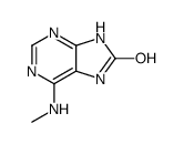 6-(methylamino)-7,9-dihydropurin-8-one Structure